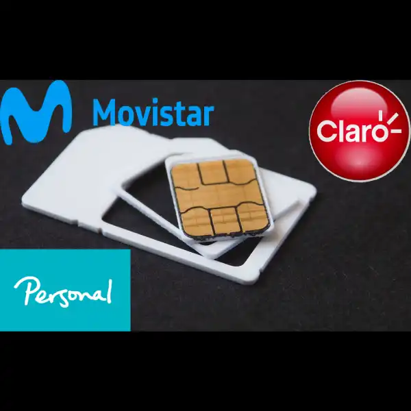 Chip Prepago Micro Nano Sim – MOVISTAR – CLARO – PERSONAL – Tuenti