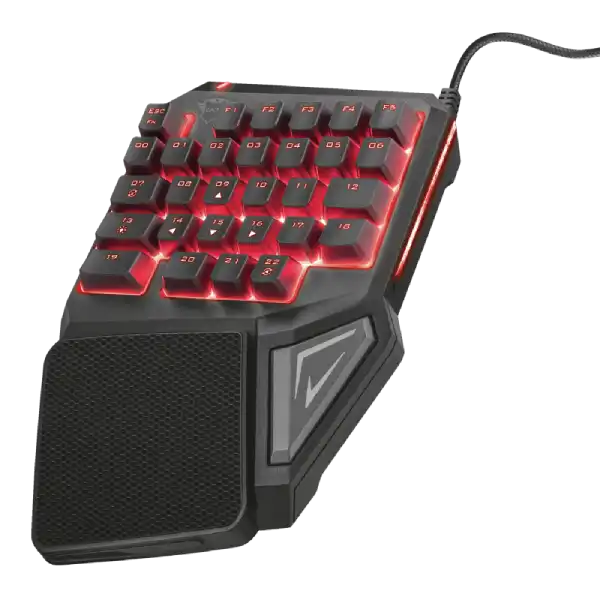 Teclado GXT 888 Assa One Handed Gaming Keyboard – TRUST