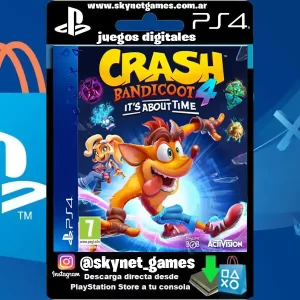 Crash Bandicoot 4 Its About Time ( PS4 / DIGITAL ) CUENTA SECUNDARIA