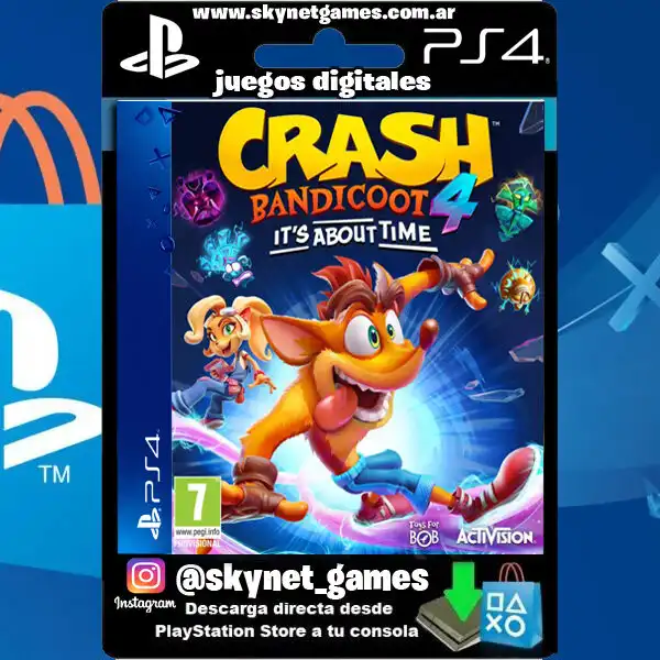 Crash Bandicoot 4 Its About Time ( PS4 / DIGITAL ) CUENTA PRIMARIA