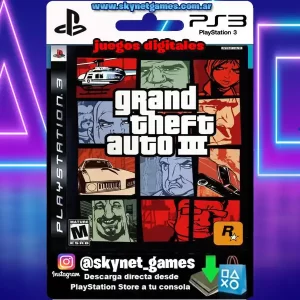 Grand Theft Auto ( GTA ) III ( PS3 / DIGITAL )