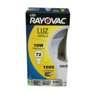 Lámpara Led luz amarilla 10W=72W Rosca E27 – RAYOVAC