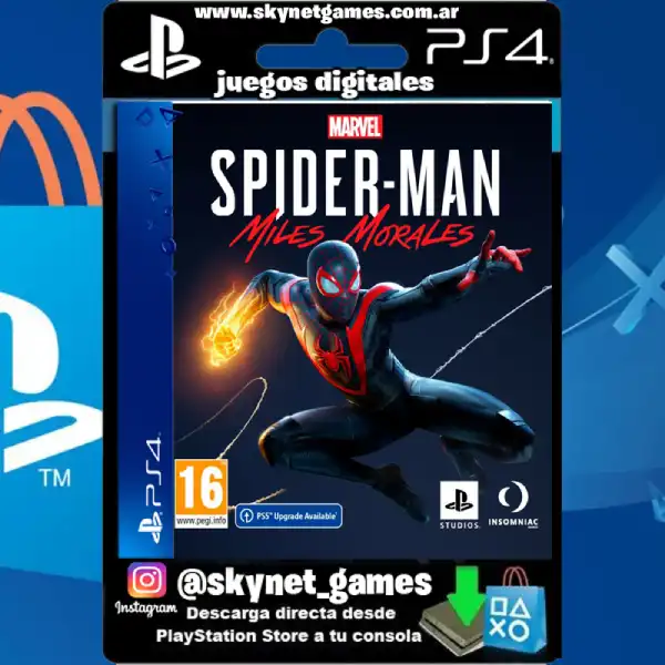 Spiderman Miles Morales ( PS4 / PS5 DIGITAL ) CUENTA SECUNDARIA