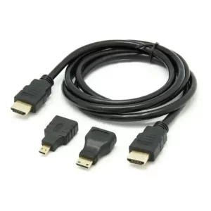 Adaptador Conector Hdmi A Hdmi + Micro Hdmi + Mini Hdmi 3 En 1 Full Hd – AOWEIXUN OR VESION