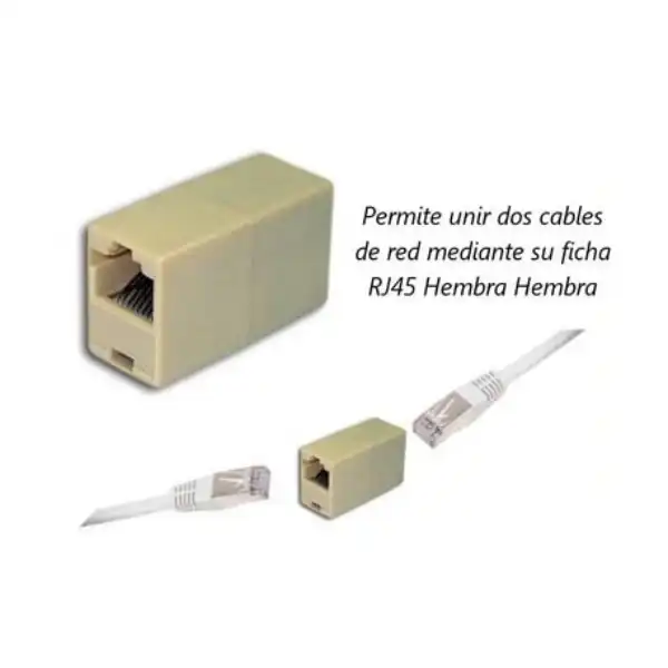 Unión Adaptador Empalme Jack RJ45 a Jack RJ45 - MEGATRONICA