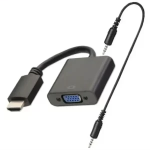 Convertidor adaptador Hdmi A Vga Con Audio Activo