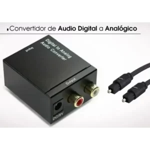 Convertidor Adaptador Audio Optico Digital a RCA