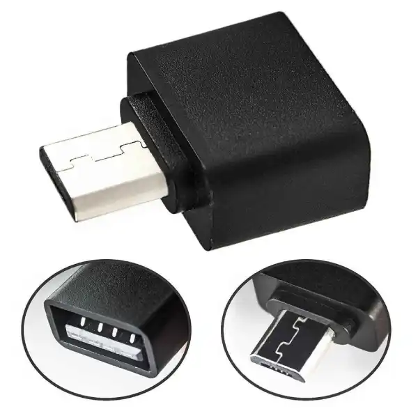 Adaptador Conector OTG USB Hembra a MICRO USB Macho