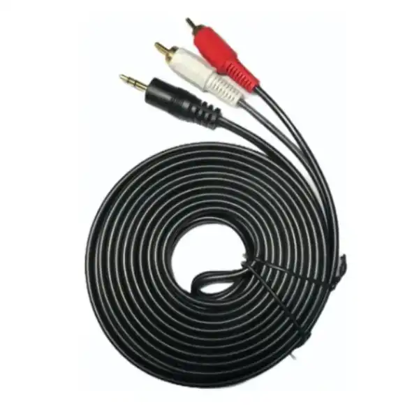 Cable audio Plug 3,5 a 2 Rca 7 Metros