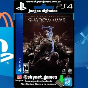 Middle Earth Shadow of War ( PS4 / PS5 DIGITAL ) CUENTA PRIMARIA