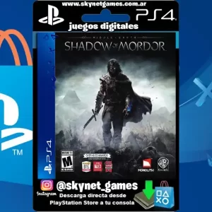Middle Earth Shadow of Mordor ( PS4 / PS5 DIGITAL ) CUENTA PRIMARIA
