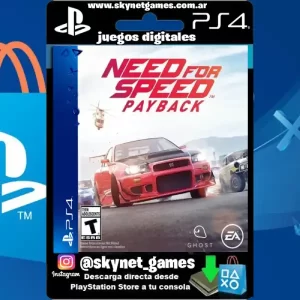 Need for Speed Payback ( PS4 / PS5 DIGITAL ) CUENTA SECUNDARIA