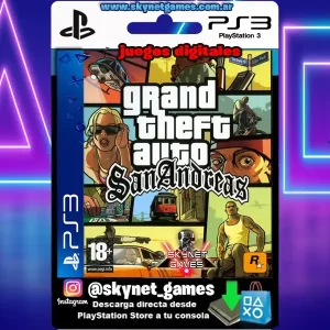 Grand Theft Auto ( GTA ) San Andreas ( PS3 / DIGITAL )