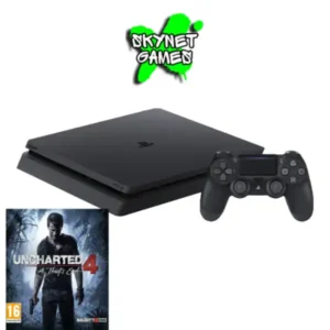 Consola Playstation 4 Sony 1TB Usada  jet black  + Juego Fisico