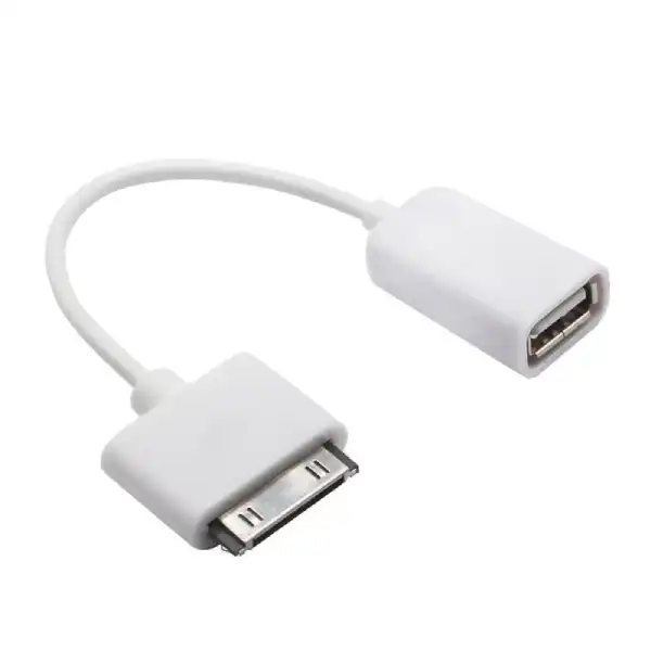 Adaptador Conector OTG USB Hembra a IPHONE 4 Macho