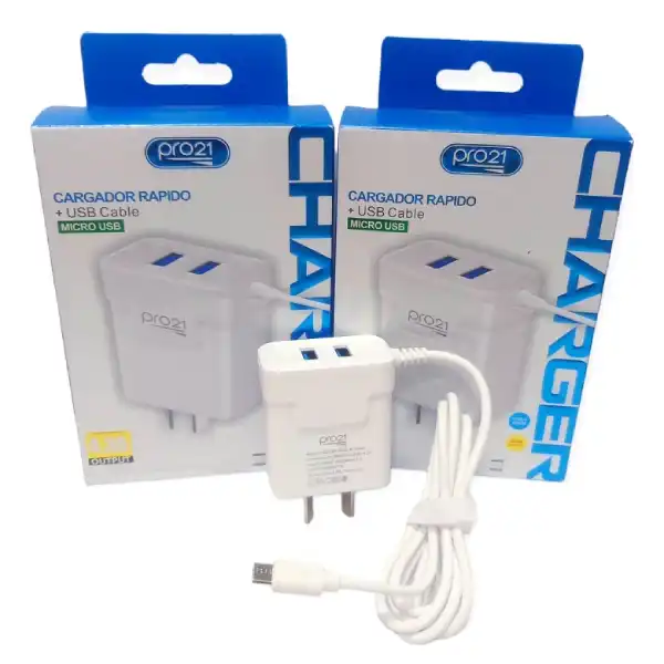 Cargador MICRO USB carga rapida 4.3A MAX – PRO21