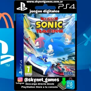 Sonic Team Racing  ( PS4 / DIGITAL ) CUENTA SECUNDARIA