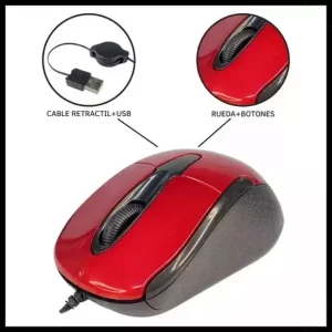 Mouse Optico Con Cable Retractil MOU 018 – INOVA